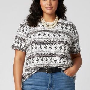 😍 SHOW SPECIAL - CEDAR WOOD STATE Aztec Design Tee 2X FITS SMALLER